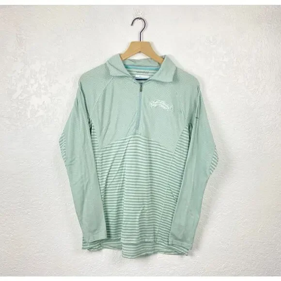 Sierra nevada stripe quarter zip pullover sweatshirt large - Picture 1 of 6